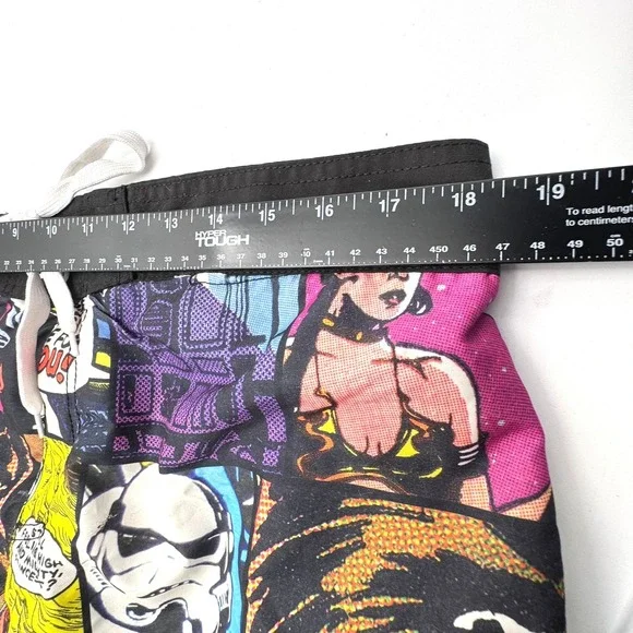 STAR WARS Men's 2XL Retro Vintage Comic Book Collage 8" Board Shorts Swim Trunks - Picture 5 of 8
